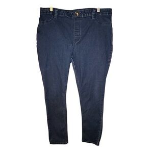 Riders by Lee Mid Rise‎ Skinny Jeans Pull On Women’s XL Stretch Denim